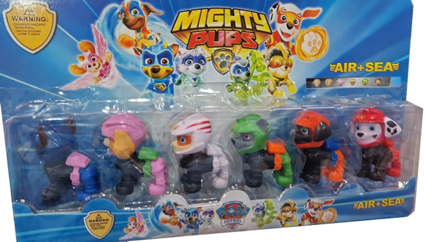 FIGURAS BLISTER 6ud PAW PATROL