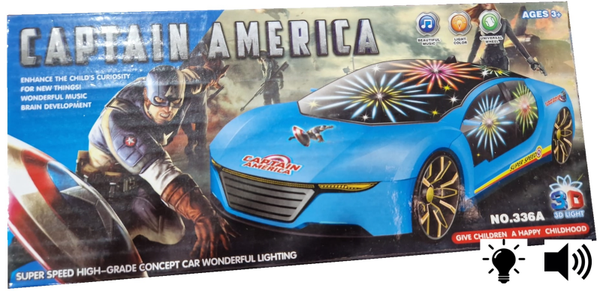COCHE ACCION LUZ/SONIDO CAPTAIN