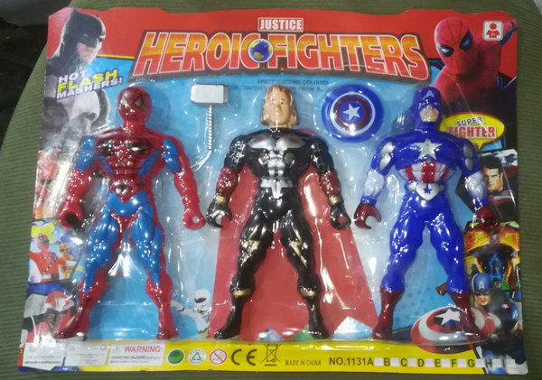 FIGURAS AVENGERS 3pz BLISTER