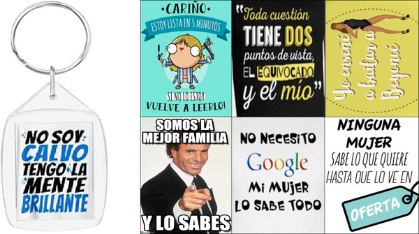 LLAVERO ACRILICO MENSAJES HUMOR