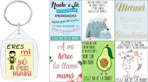 LLAVERO ACRILICO MENSAJES MADRE