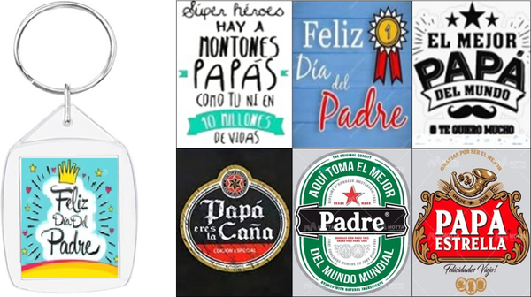 LLAVERO ACRILICO MENSAJES PADRE