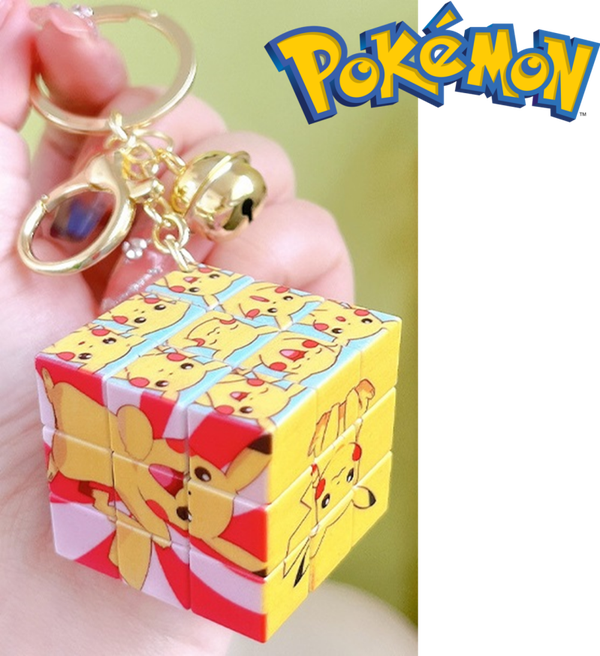 LLAVERO MINI CUBO RUBIK PIKACHU