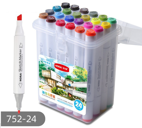 ROTULADORES DOBLE PUNTA LOTE 24pz