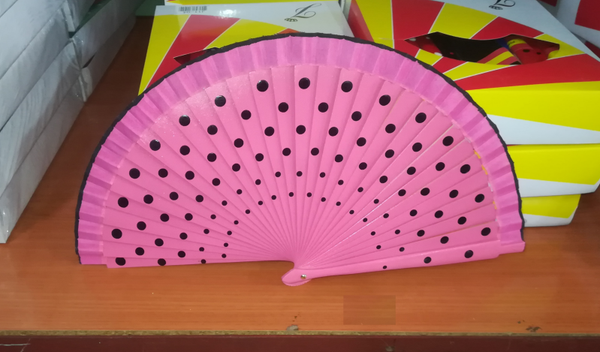 ABANICO 19cm MADERA LUNARES (12)