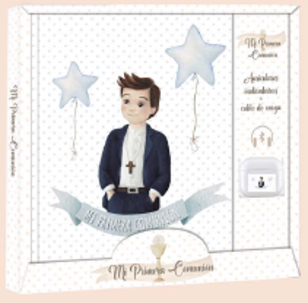 LIBRO FIRMAS COMUNION+AURICULARES NIÑO