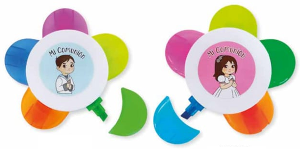 ROTULADOR FLUOR. 5COLORES COMUNION NIÑO/NIÑA
