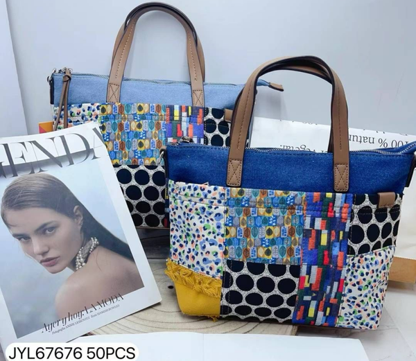 -BOLSO RECTANGULAR ESTAMPADO 36x25