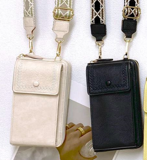 BOLSO PORTA MOVIL SOLAPA CINTA 11x19cm