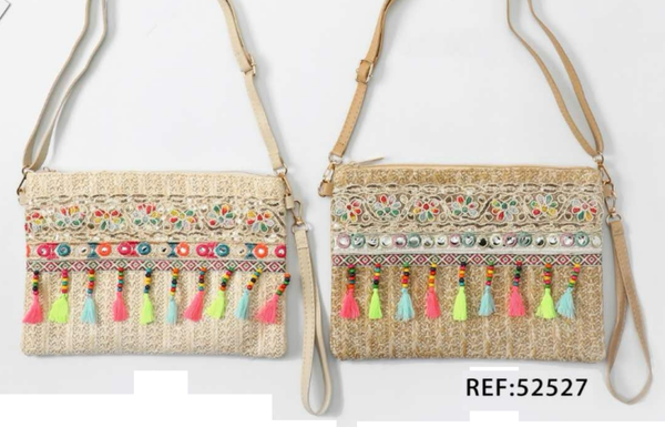 -BOLSO MIMBRE ETNICO 18x22cm