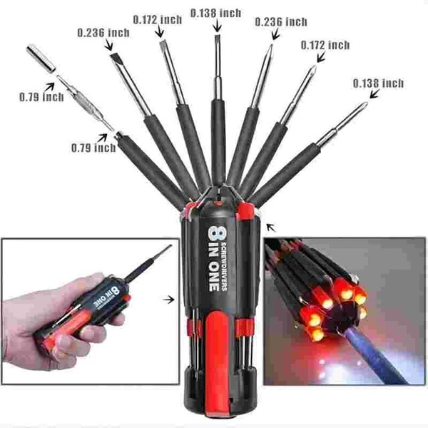 DESTORNILLADOR 8EN1 CON LED