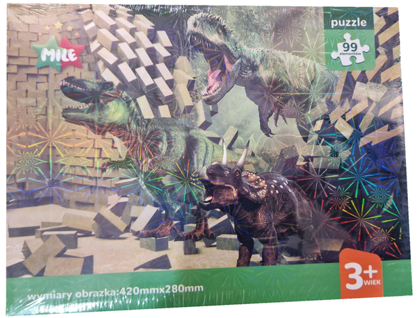 PUZZLE DINOSAURIOS CAJA 99pz