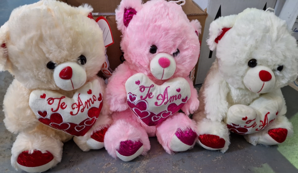 PELUCHE CORAZON TE AMO SAN VALENTIN 30cm