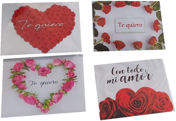 TARJETA FELICITACION SAN VALENTIN 5x8cm