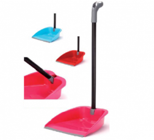 RECOGEDOR PLASTICO GOMA PLEGABLE