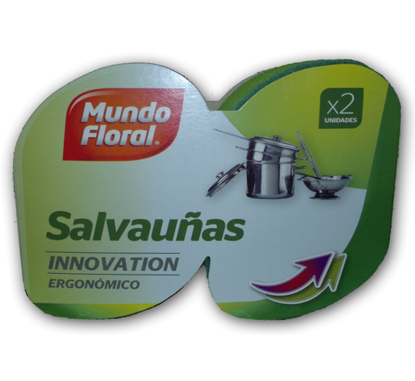 ESTROPAJO SALVAUÑAS 2ud FLORAL (20)