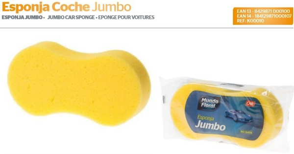 ESPONJA JUMBO COCHE MUNDO FLORAL (11)