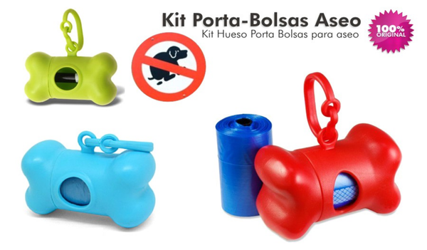 PORTA BOLSITAS EXCREMENTOS MASCOTAS