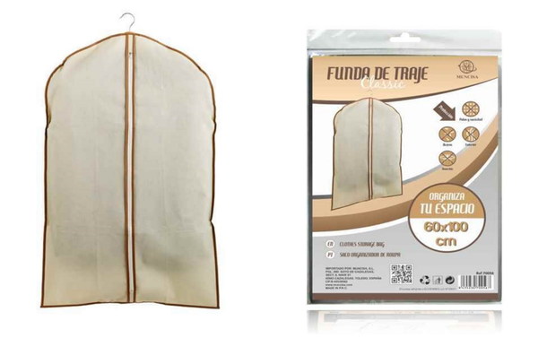 FUNDA TRAJE CON CREMALLERA