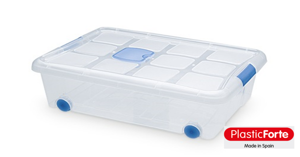 CAJA PLASTICO BAJO CAMA RUEDAS N6