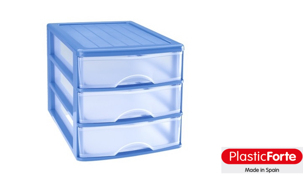 CAJONERA PLASTICO 3CAJONES PEQUEÑA