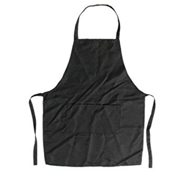 DELANTAL TELA ALGODÓN NEGRO (6)