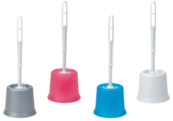 ESCOBILLERO WC PLASTICO CON SOPORTE