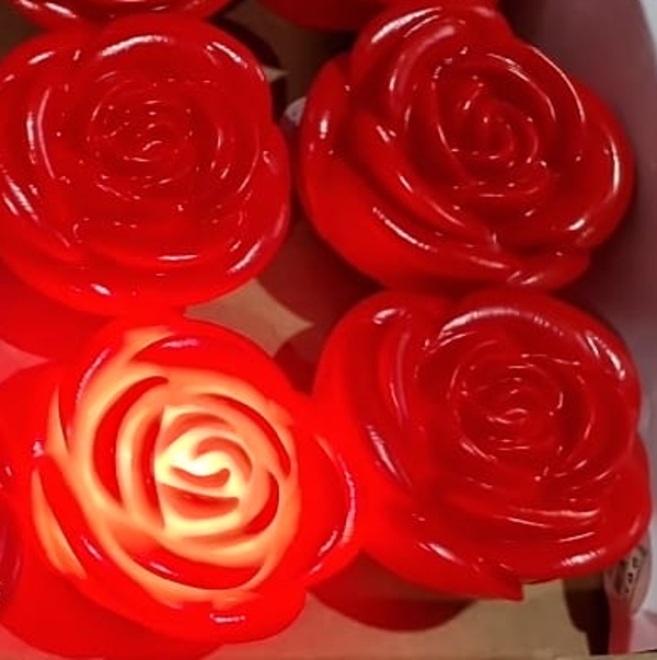 VELA LED FORMA ROSA (12)