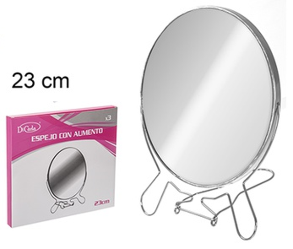 ESPEJO AUMENTO DOBLE 23cm DIAMETRO