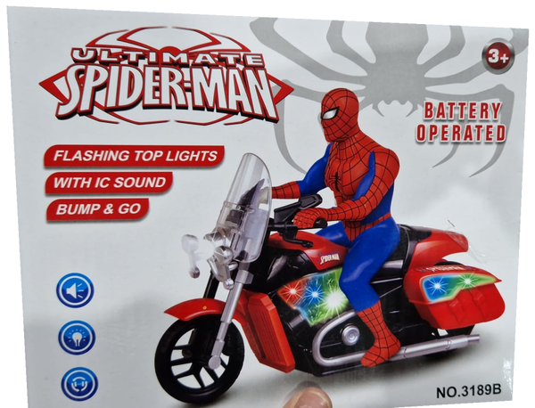 MOTO SPIDERMAN ACCION LUZ/SONIDO