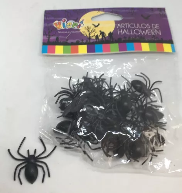 ARAÑAS DECORACION HALLOWEEN 30ud BOLSA