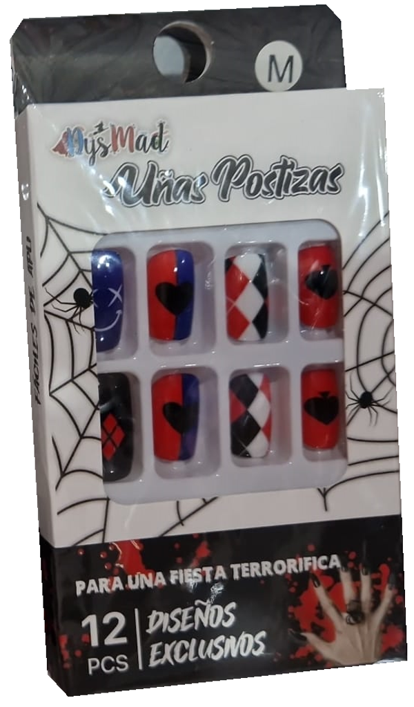 UÑAS POSTIZAS HALLOWEEN 12pz