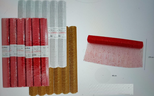 MALLA BRILLO ROLLO 3SURTIDAS