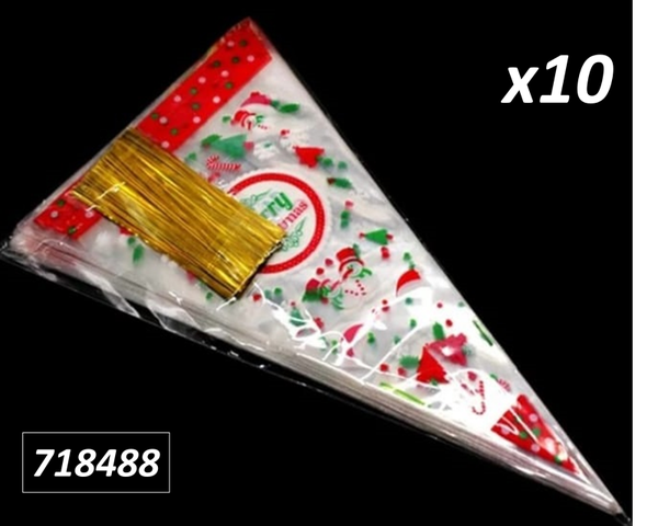 CONO CHUCHES NAVIDAD 10ud
