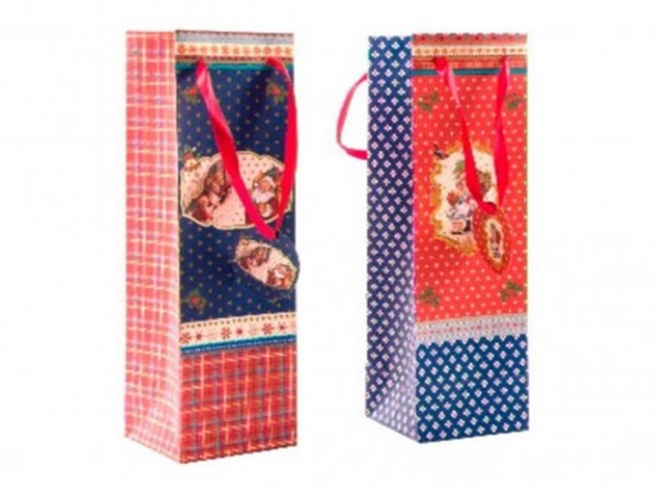 BOLSA DE REGALO NAVIDAD BOTELLA (12)