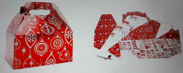 CAJA CARTON MONTABLE NAVIDAD