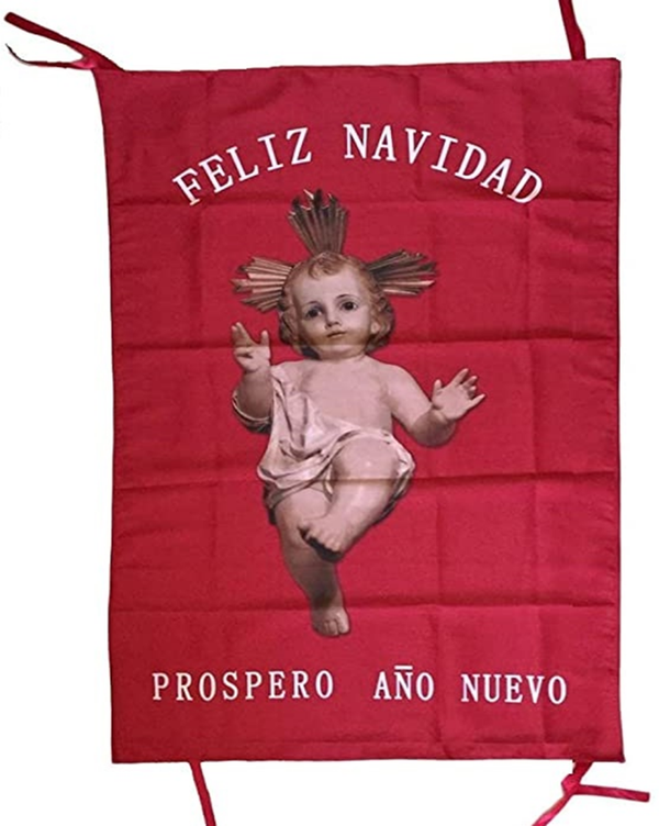 ESTANDARTE NIÑO JESUS ROJO