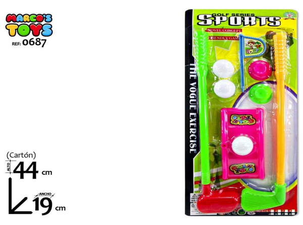 JUEGO DE GOLF COMPLETO BLISTER