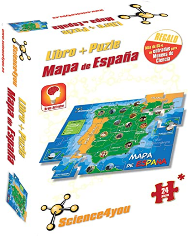 LIBRO+PUZZLE MAPA DE ESPAÑA