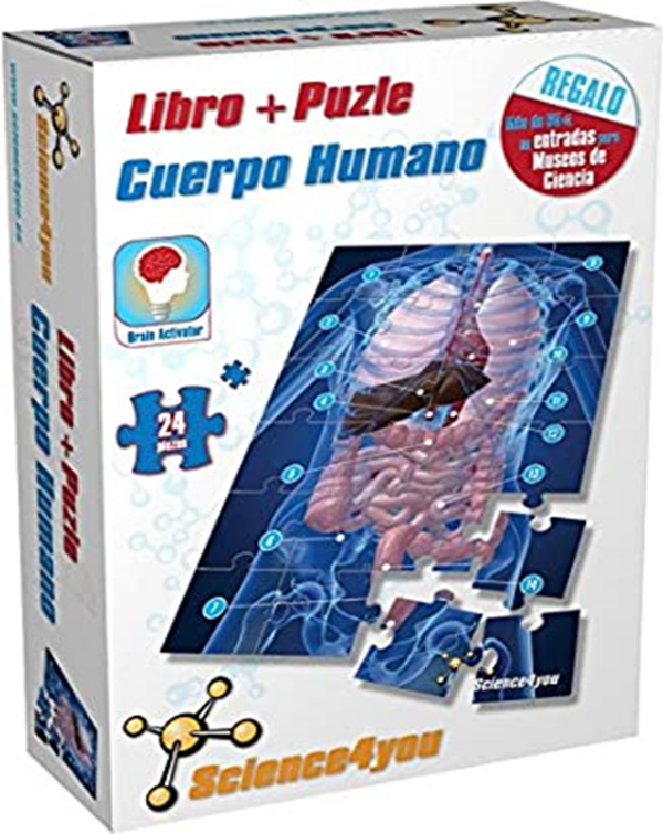 LIBRO+PUZZLE CUERPO HUMANO