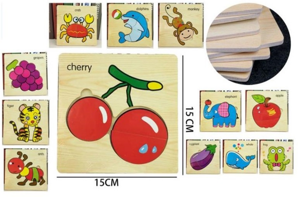 PUZZLE MADERA HENDIDURA SURTIDO