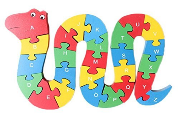 PUZZLE MAD. SERPIENTE LETRAS/NUMEROS