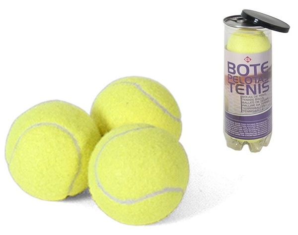 PELOTAS DE TENIS TUBO 3ud