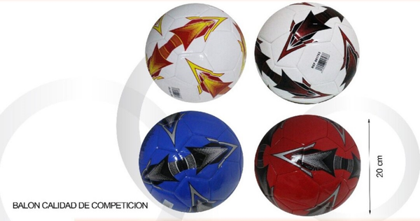 BALON FUTBOL TIPO CUERO 26cm