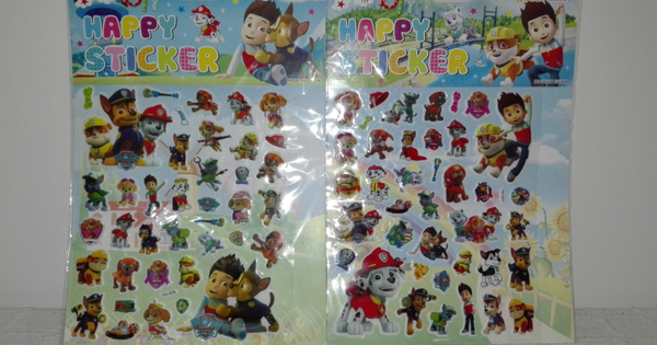 PEGATINAS RELIEVE 3D PAW PATROL (12)