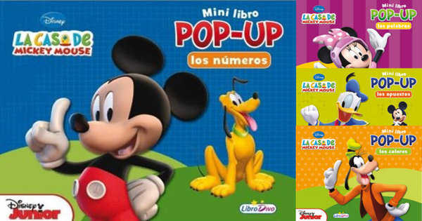 LIBRO MINI POP-UP LA CASA DE MICKEY