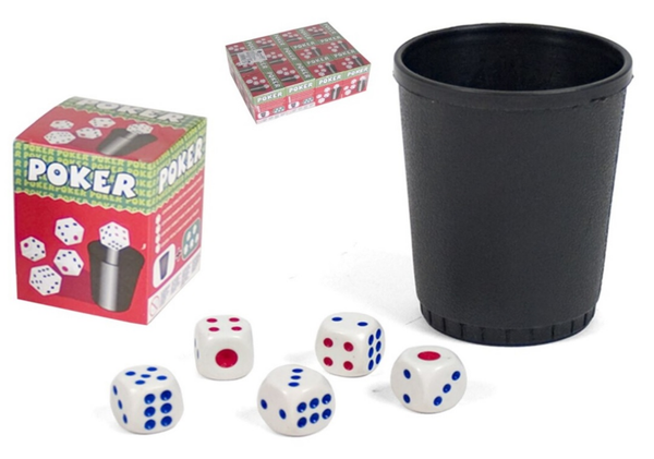 DADOS POKER CON CUBILETE