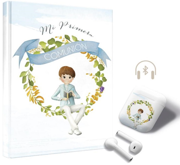 LIBRO FIRMAS COMUNION+CASCOS NIÑO