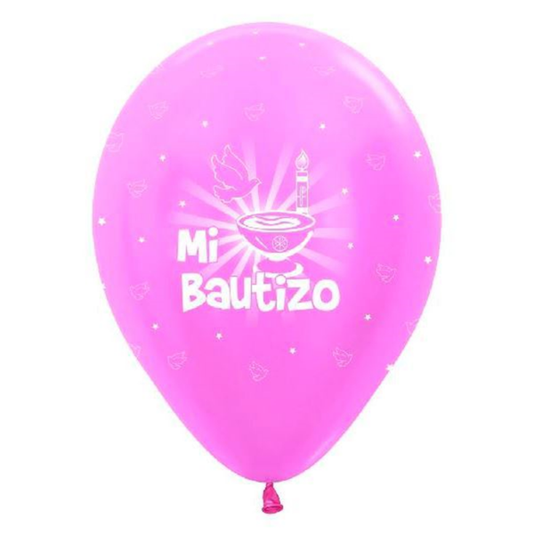 GLOBOS MI BAUTIZO 6ud NIÑA