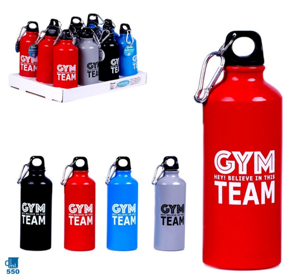 BOTELLA ALUMINIO SPORT MOSQUETON 550ml
